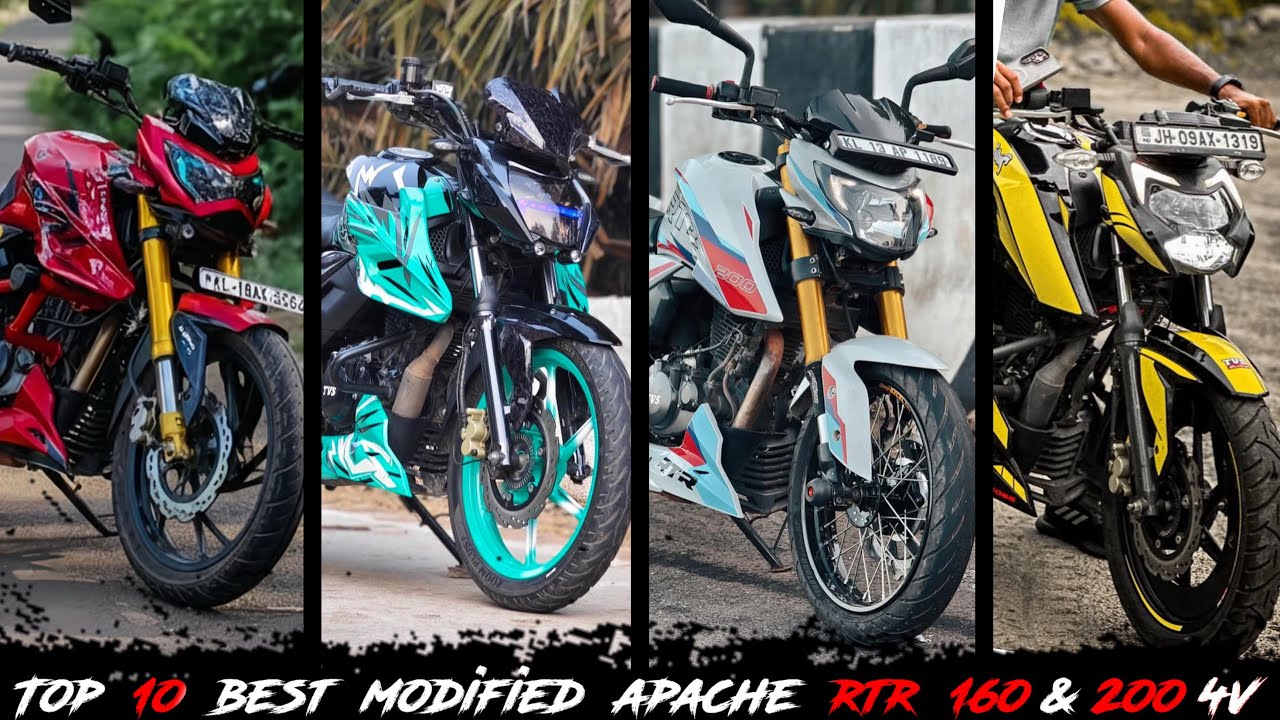 Top 10 best modied TVS apache RTR 160/200 4v🔥| Apache RTR modified 2026
