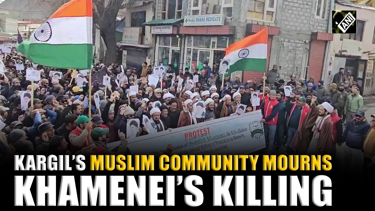 Kargil erupts in huge rally condemning Khamenei’s assassination amid intensifying Iran war
