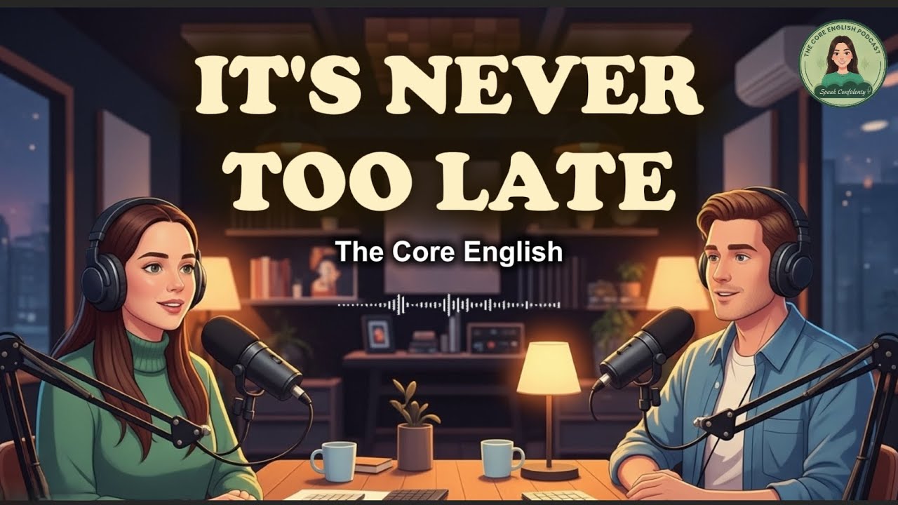 English Podcast for Easy English Conversation | It’s Not Too Late: How to Change Your Life