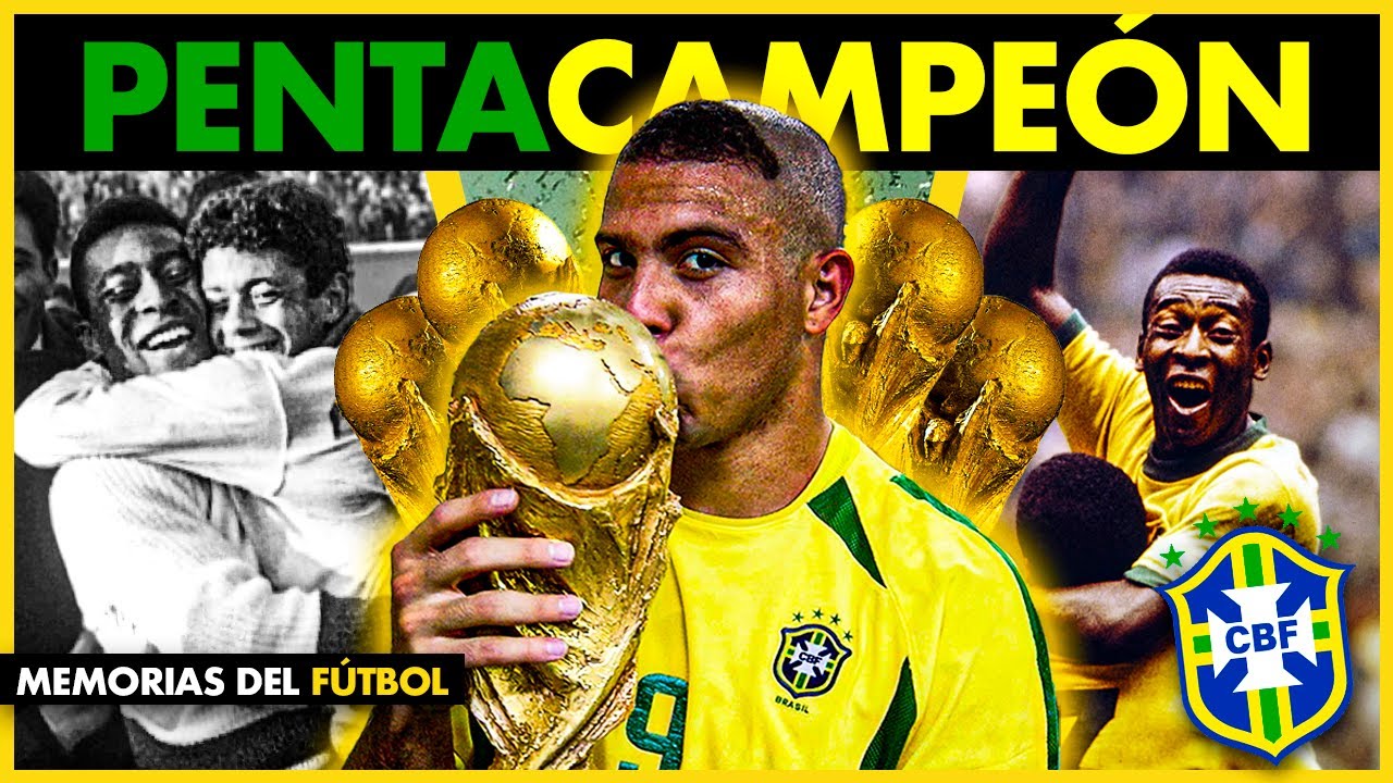 Cuando BRASIL DABA MIEDO 🇧🇷 ⭐⭐⭐⭐⭐ Los 5 MUNDIALES de BRASIL