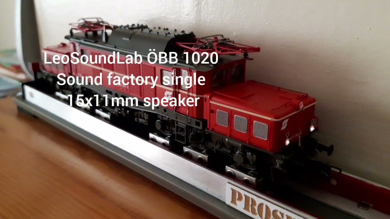 Roco &Ouml;BB 1020 factory sound vs LeoSoundLab sound Zimo MX
