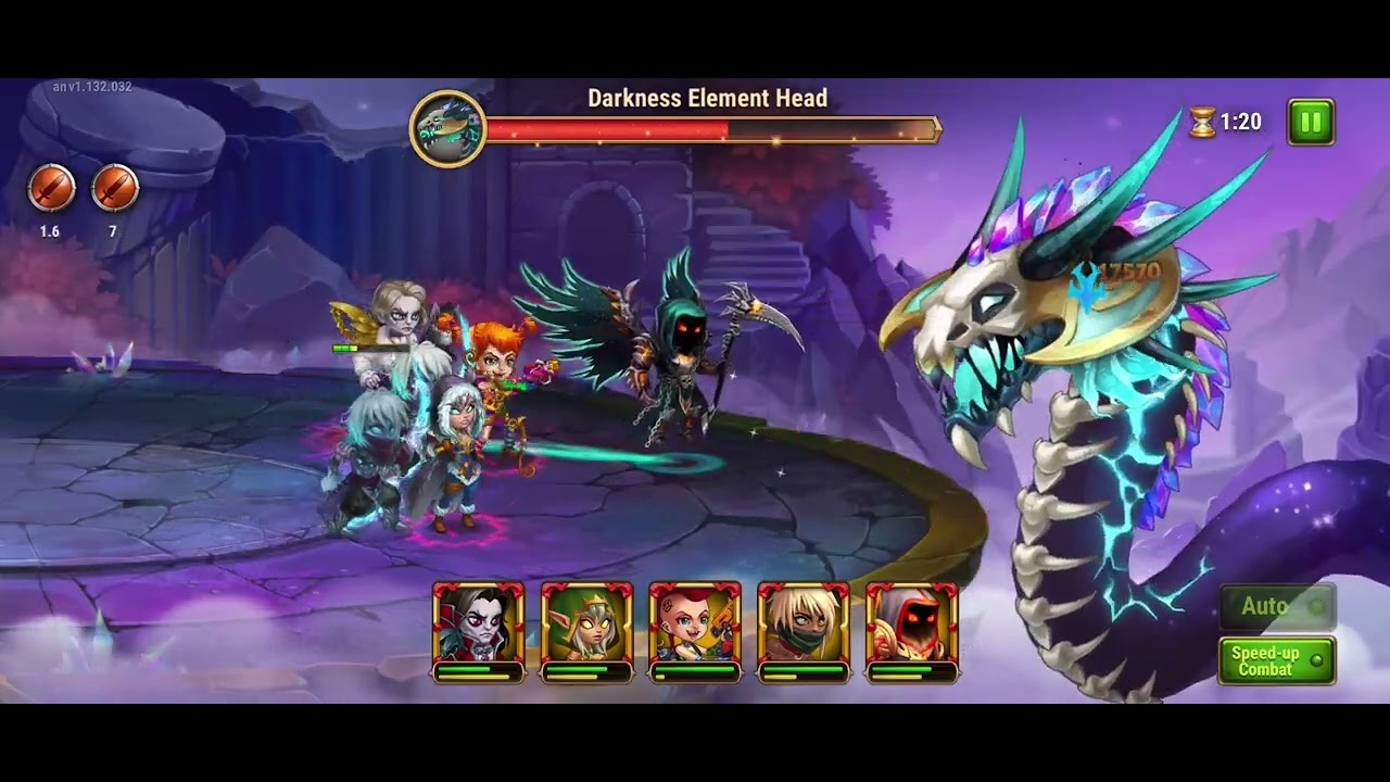 EDD TEAM NIH BOSS LAWAN DARKNESS DREADFUL - HERO WARS MOBILE