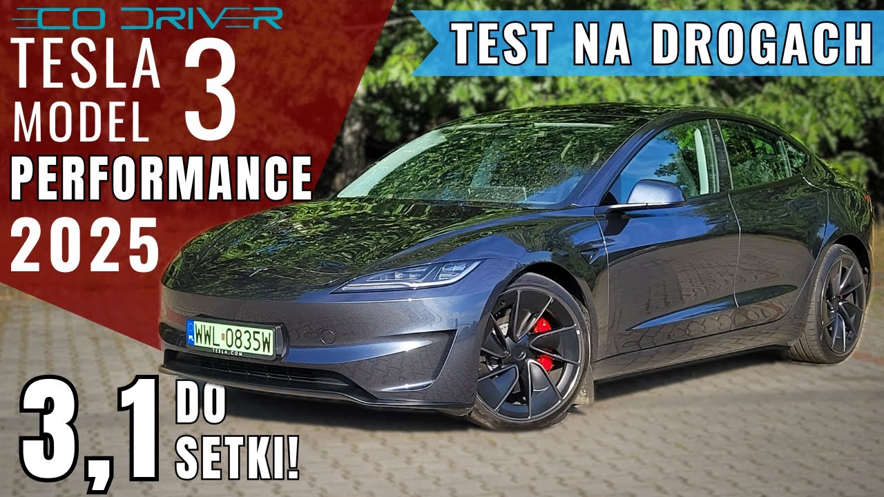 Tesla 3 Performance 2025 - TEST PL - 3,1 sekundy do setki! | 460 KM | Highland | Cennik | 0-100 km/h