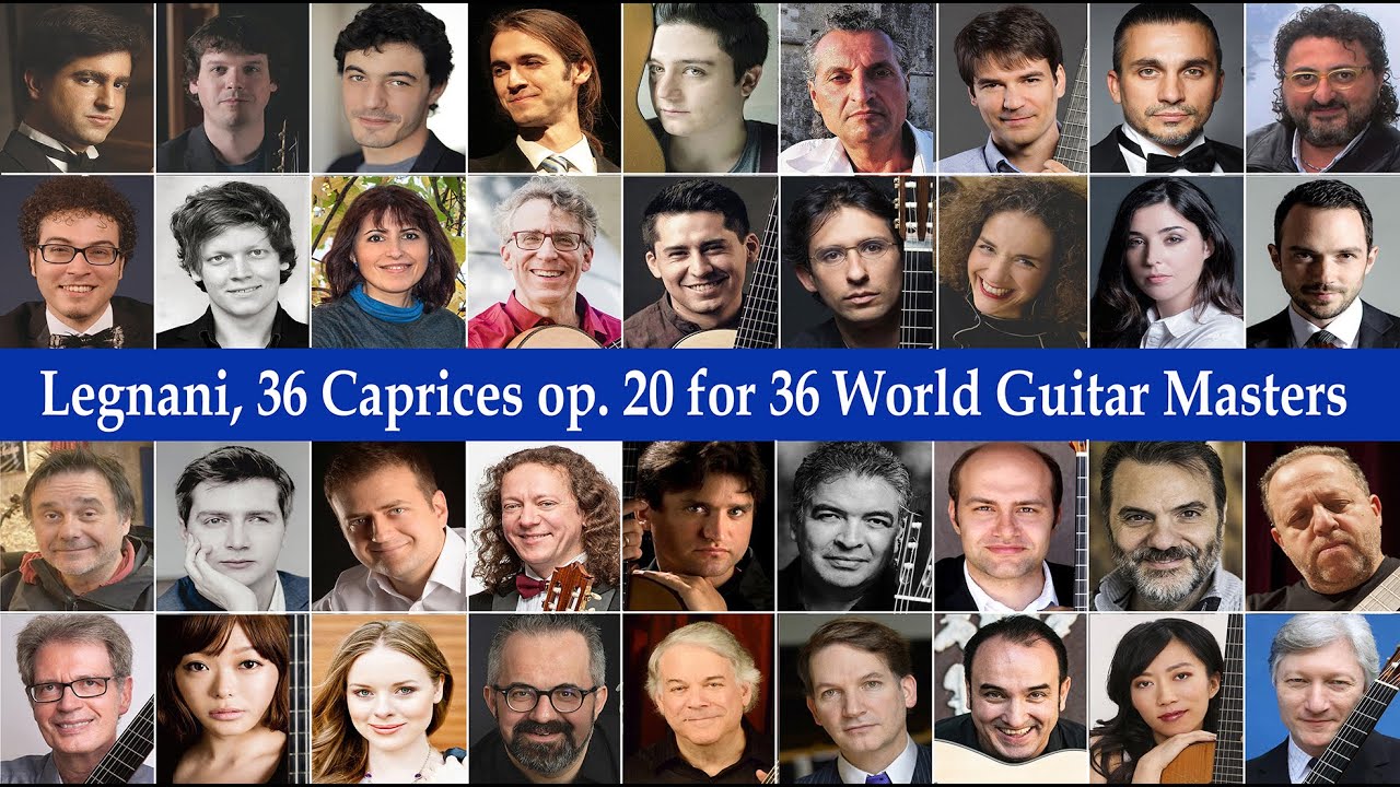 Luigi Legnani: 36 Caprices op. 20 for 36 World Guitar Masters