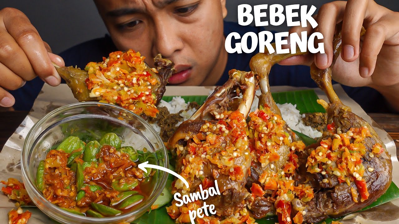 MUKBANG BEBEK GORENG SAMBAL CABE CINCANG!!