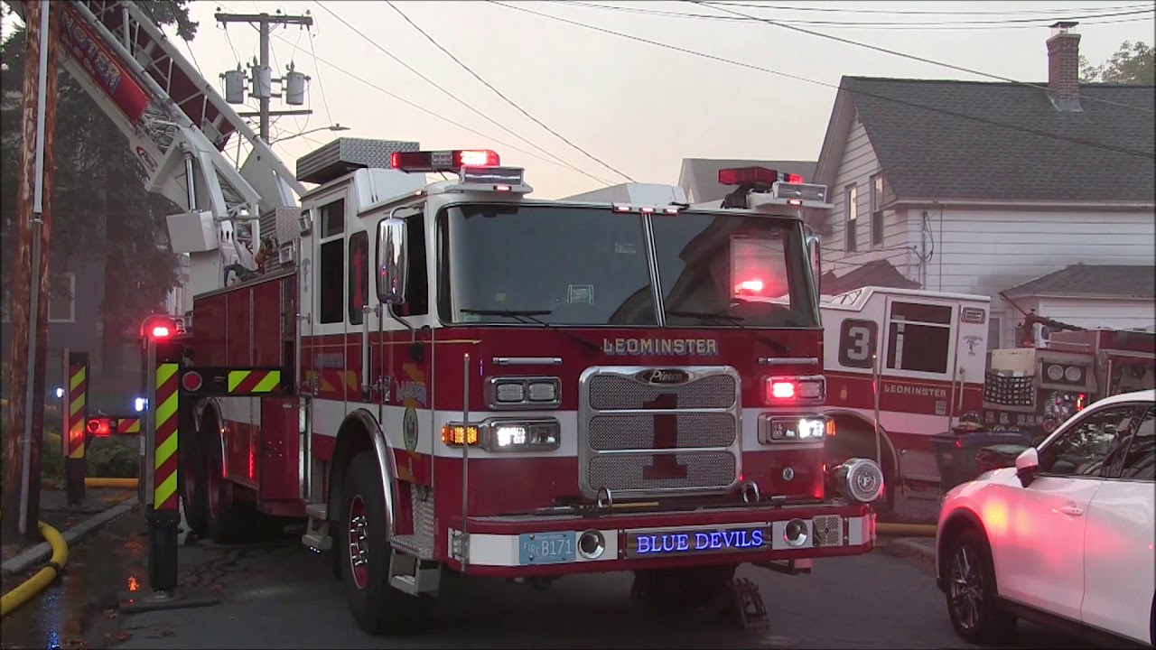 Fitchburg Ma 3 - Alarm building fire - September 22 2019