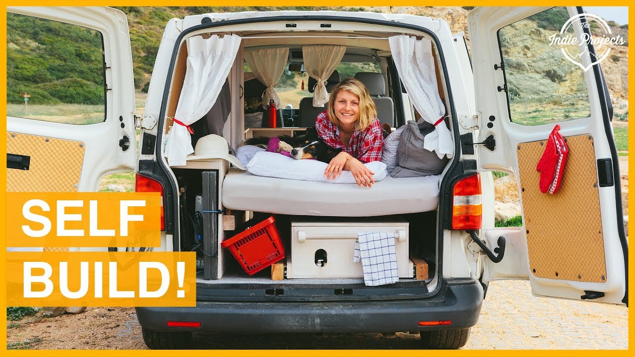 Architect Builds a Beautiful Tiny Camper! VAN TOUR