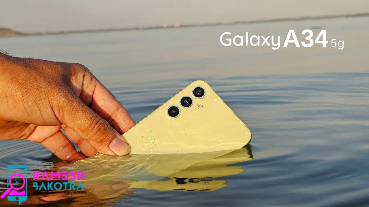 Samsung Galaxy A34 5g Water Test | IP67 Water and Dust Resistant
