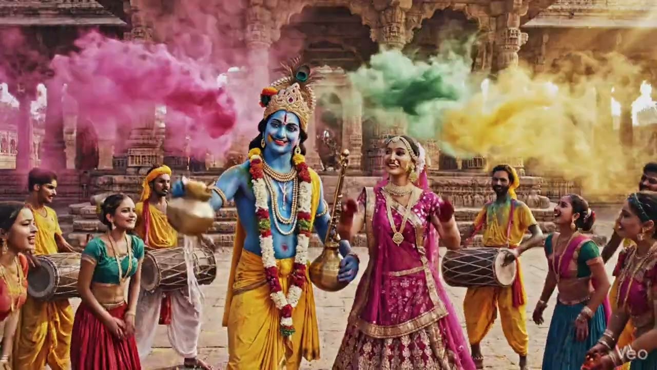 Holi ke Rang Radha Krishna ke Sang