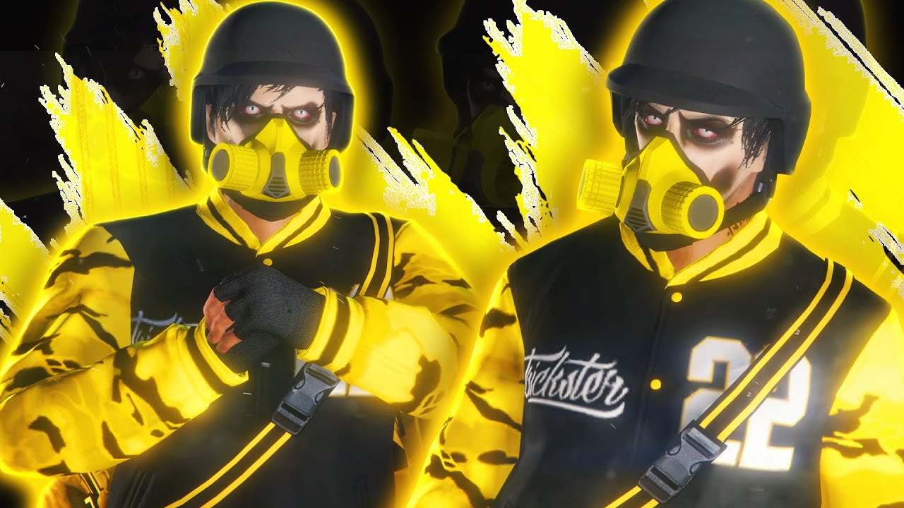 GTA 5 ONLINE - YELLOW TRYHARD OUTFIT TUTORIAL FREEMODE/TDM