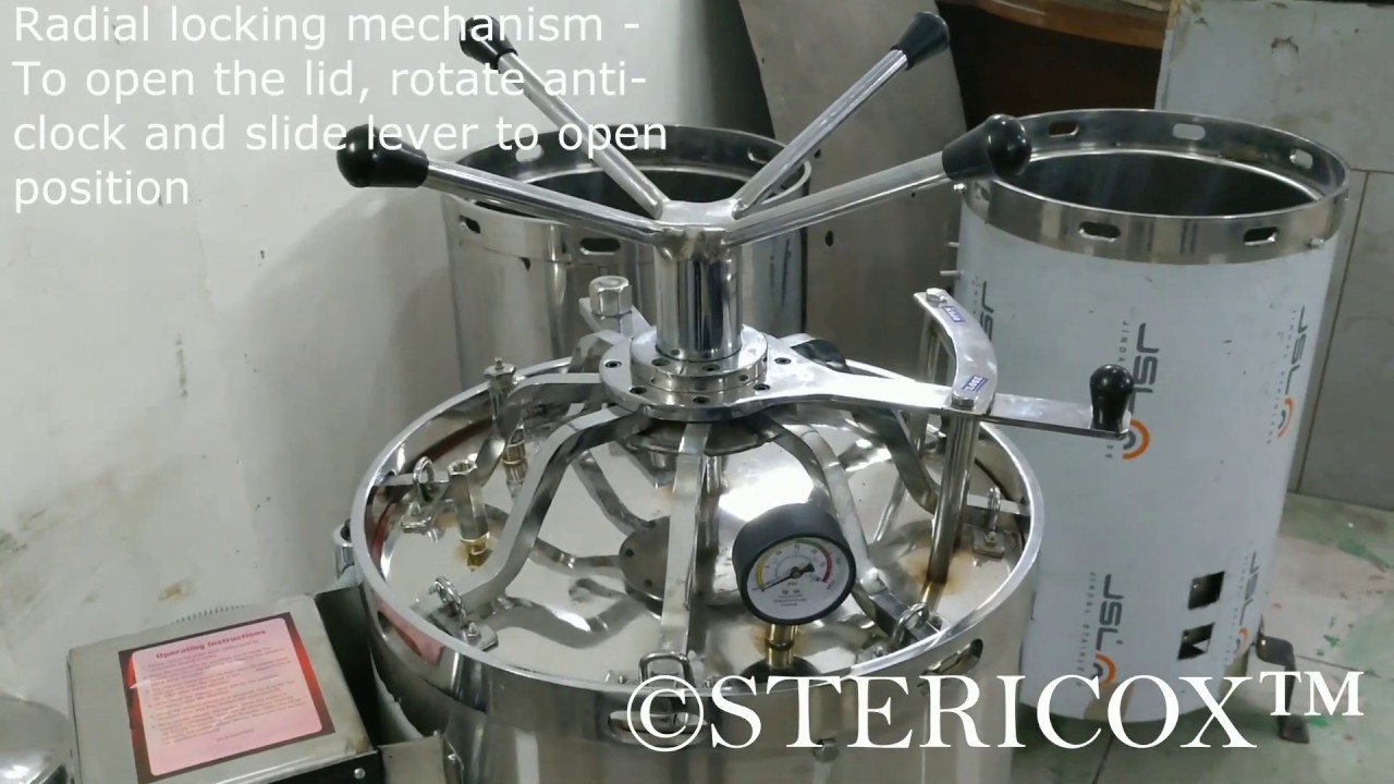 75 L Vertical Autoclave Automatic Pressure Release