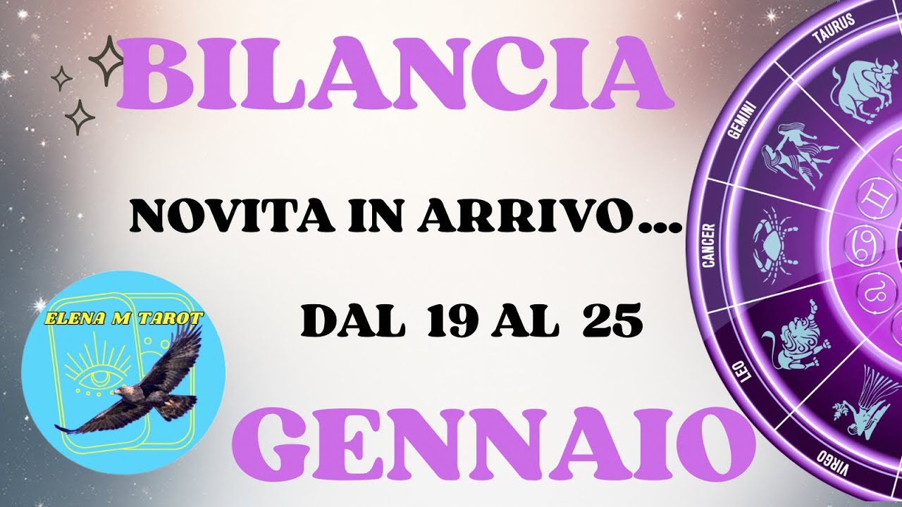 BILANCIA ❄️ GENNAIO 2026❄️LETTURA TAROCCHI GENERALE OROSCOPO