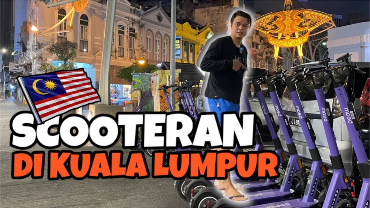 CARA PAKAI SCOOTER LISTRIK BEAM DI JALANAN KUALA LUMPUR MALAYSIA - BISA DITARUH DI MANA MANA !!!