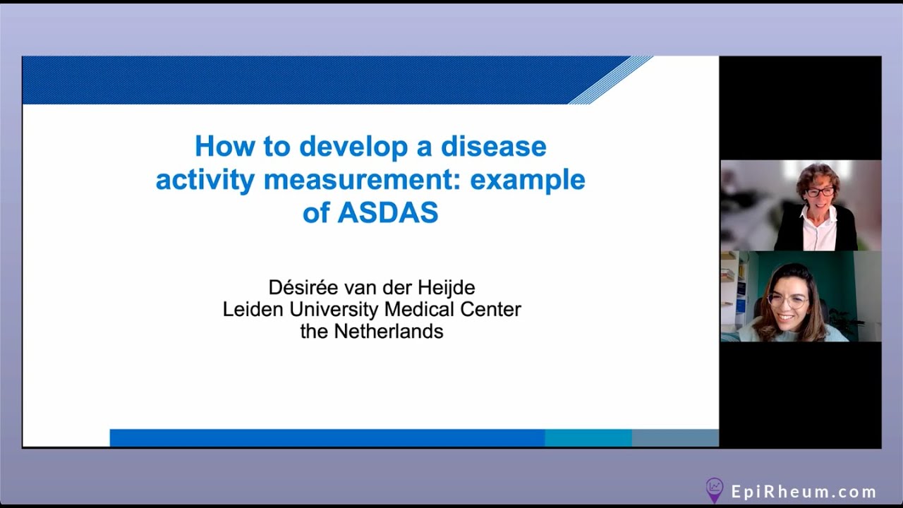 Instrument development. ASDAS score with Desir&eacute;e Van der Heijde