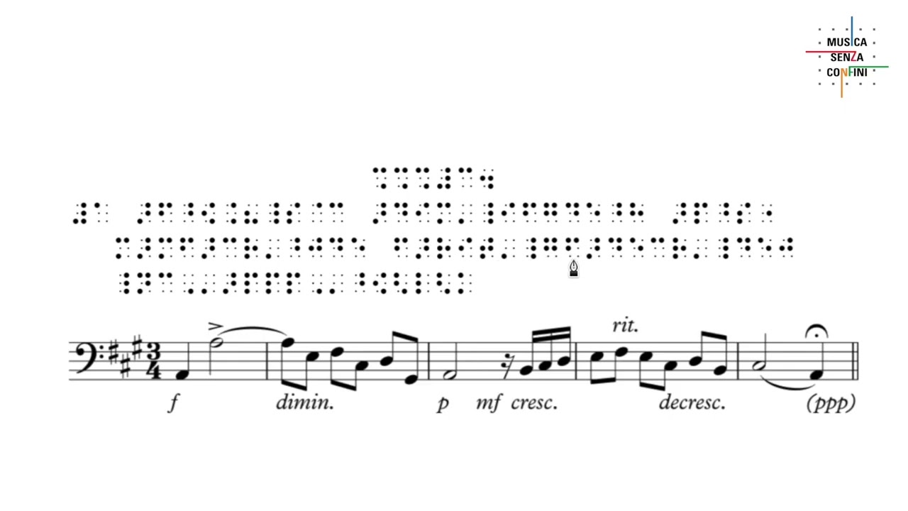 Corso di scrittura musicale Braille: Lezione 11-  Articolazioni e dinamiche