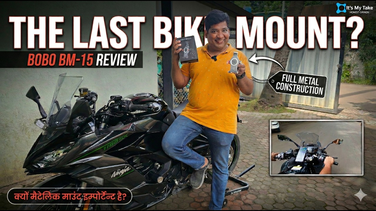 Bobo B15 Unboxing & hands-on Review | Best Mobile Holder for Super Bikes, cycles & other 2 wheelers?
