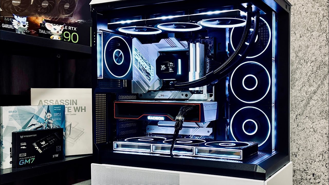 Black & White “Panda” Aigo FishTank PC Build – High End Gaming PC Showcase