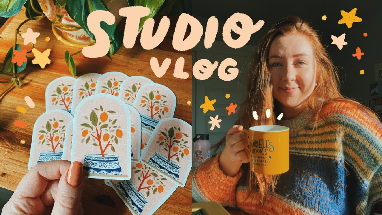 plants + new stationery products! 🌿 chill studio + home vlog