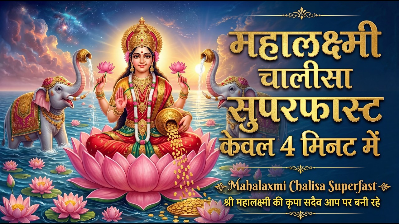 महालक्ष्मी चालीसा सुपर फास्ट | महा लक्ष्मी चालीसा