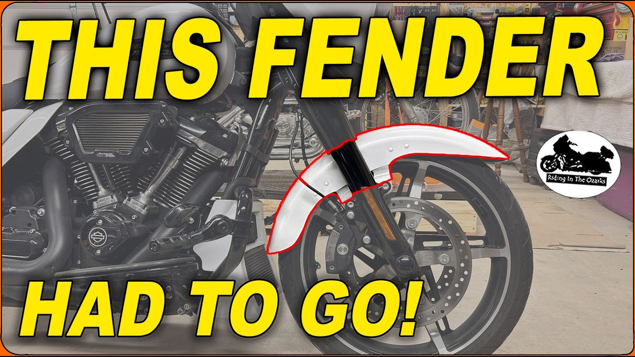 I Replaced the Stock Fender on my 2024 HARLEY DAVIDSON STREET GLIDE!
