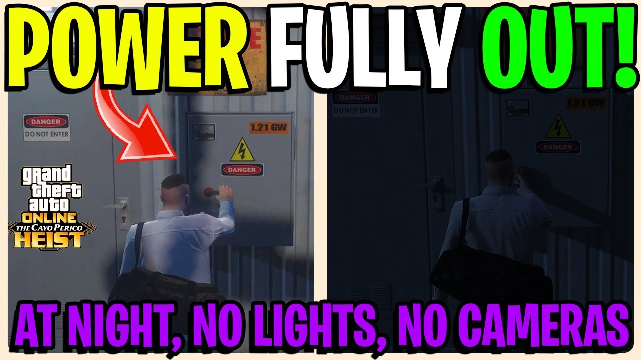 POWER OUT ON CAYO PERICO! NO LIGHTS, NO CAMERAS PITCH BLACK! GTA 5 ONLINE