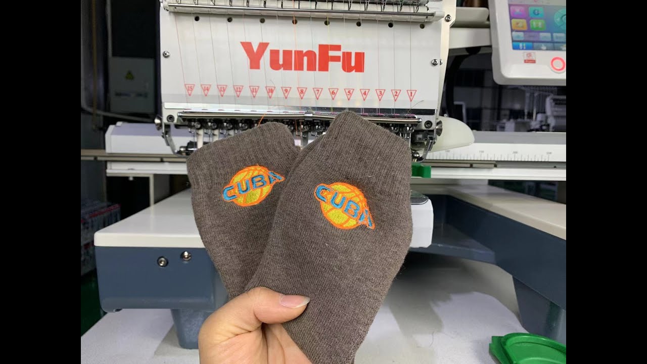 How to make socks embroidery?