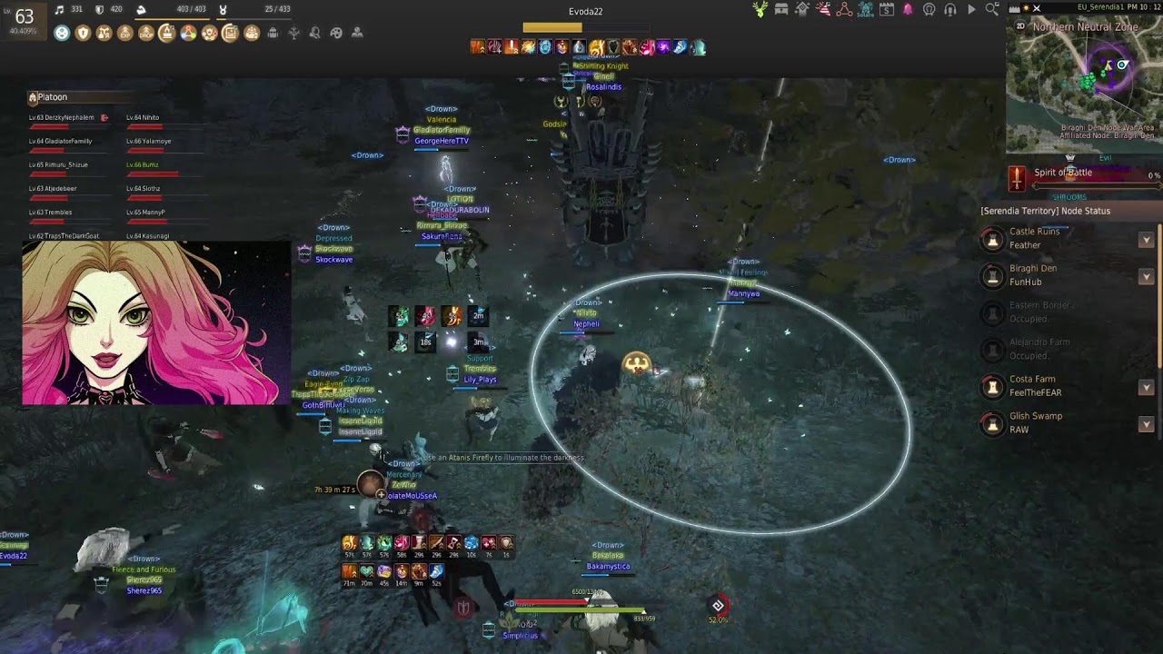 node war t1 capped bdo shai // black desert // нодовая осада порезки БДО шаи