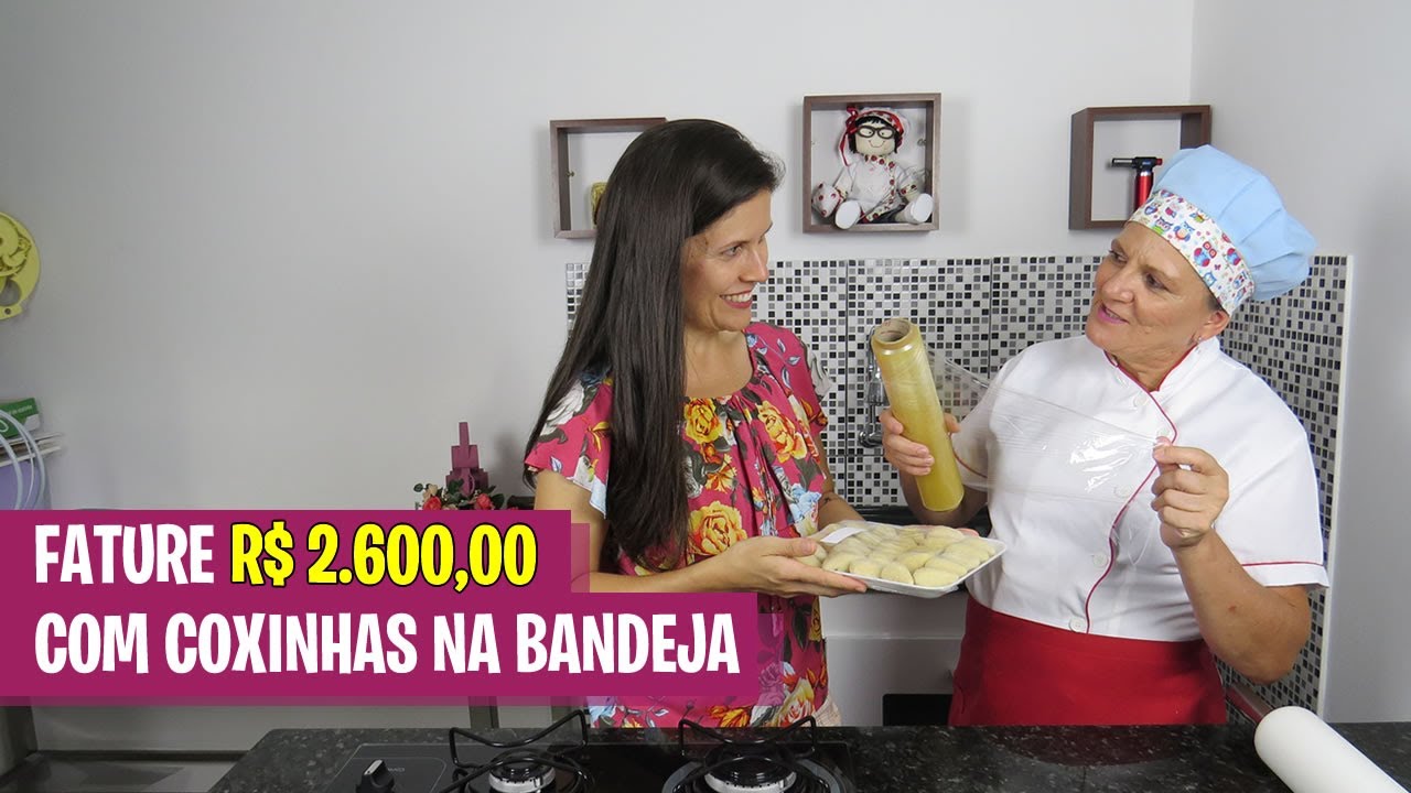Fature R$ 2600 por mês com Coxinhas na Bandeja