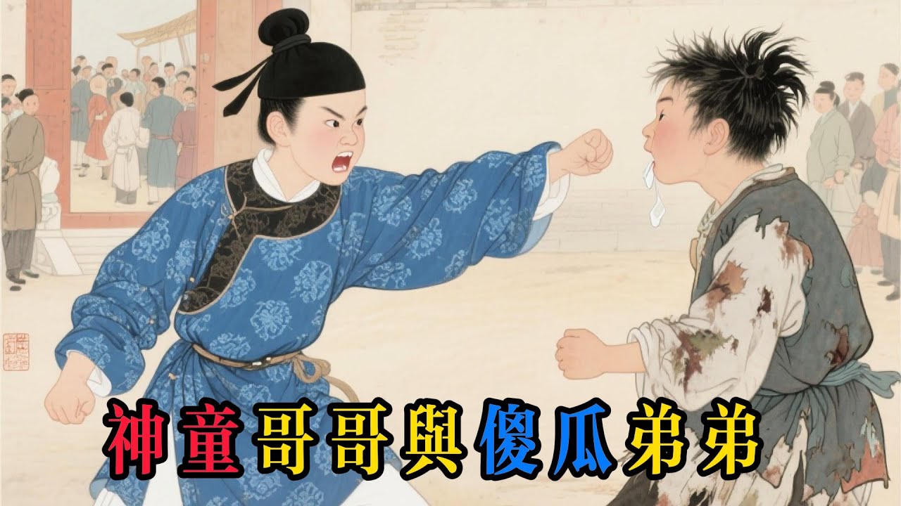 財主老來得子生下雙胞胎，结果一个神童一个傻子，哥哥百般嫌弃弟弟，誰知傻子一句話救了全家命！因果報應,  奇聞異事, 催淚故事, 兄弟情,  長篇故事, 中文故事