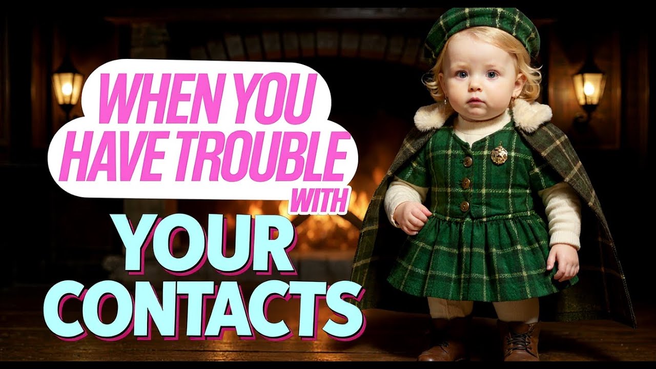 When You Have Trouble With Your Contacts | Baby Leanne Morgan