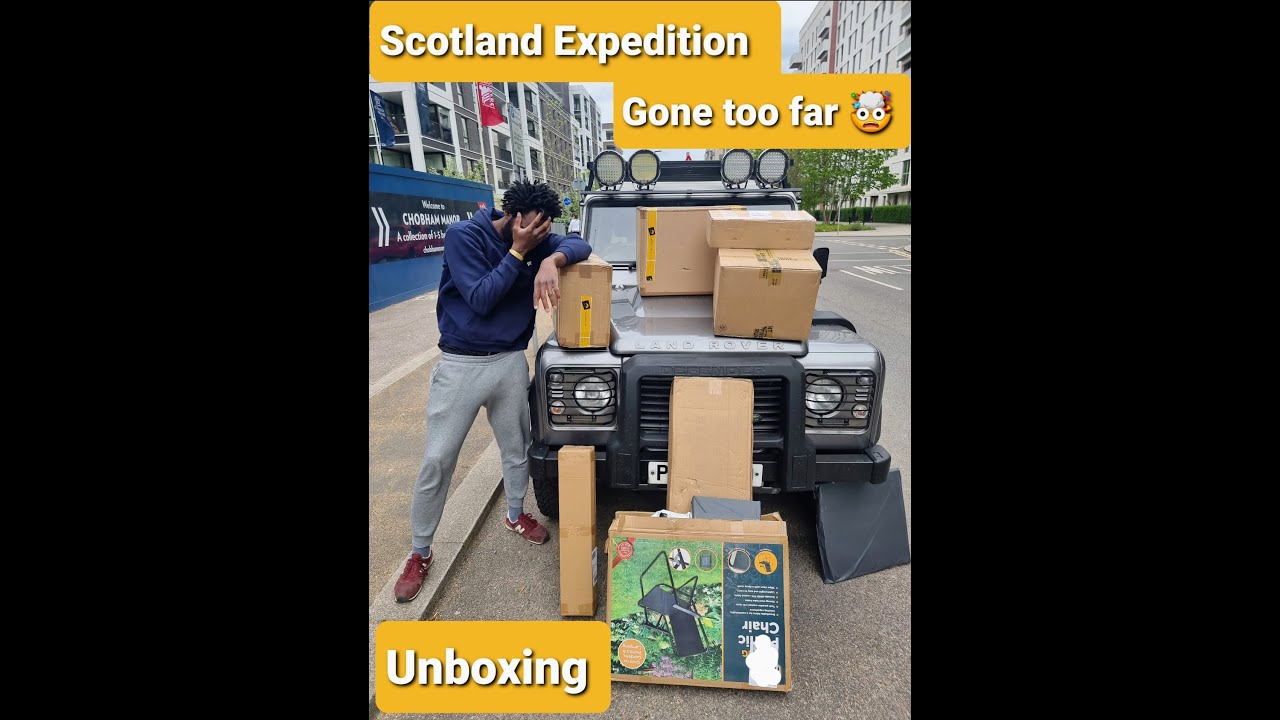 Preparing my Defender for overlanding expedition in Scotland! All gears no brain 🤷🏾&zwj;♂️
