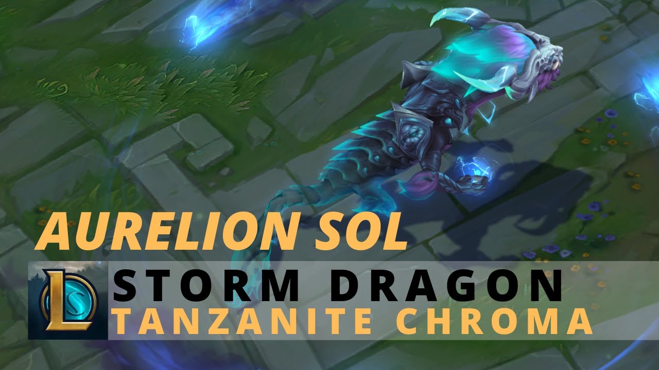 Storm Dragon Aurelion Sol Tanzanite Chroma - League Of Legends