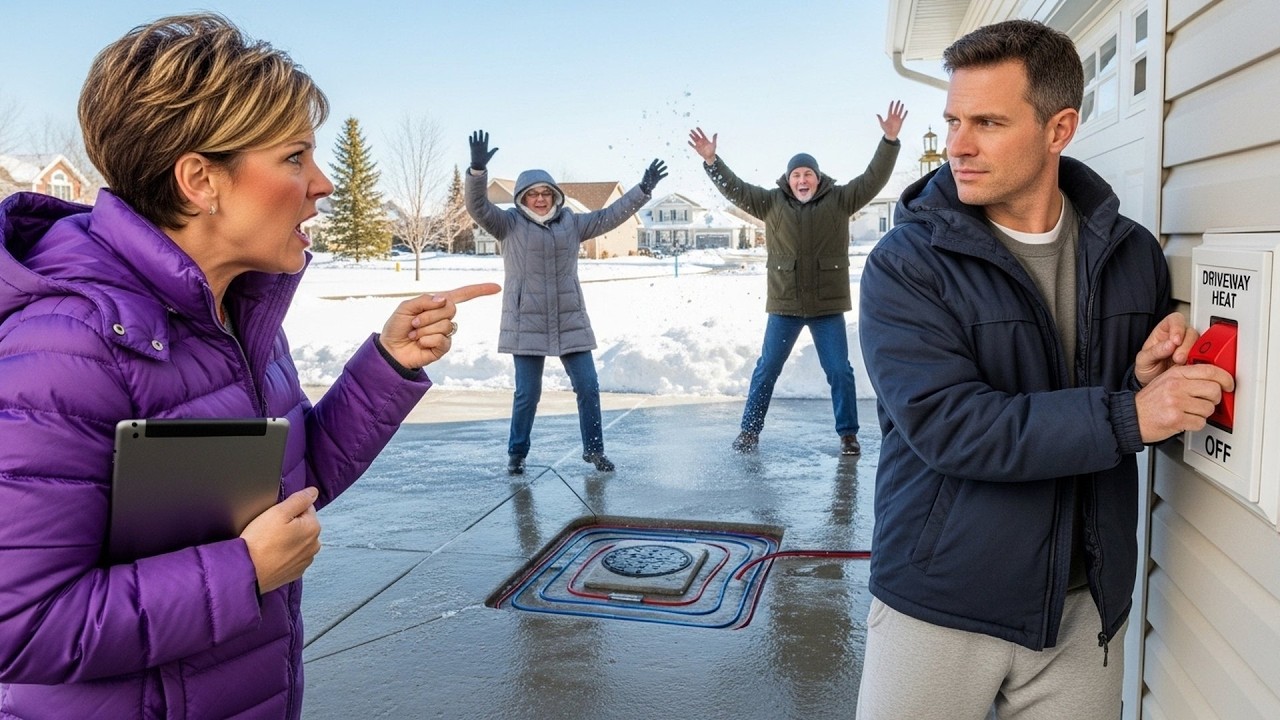 HOA Demanded I Share My Heated Driveway, So I Turned It Off and Watched Them Slip