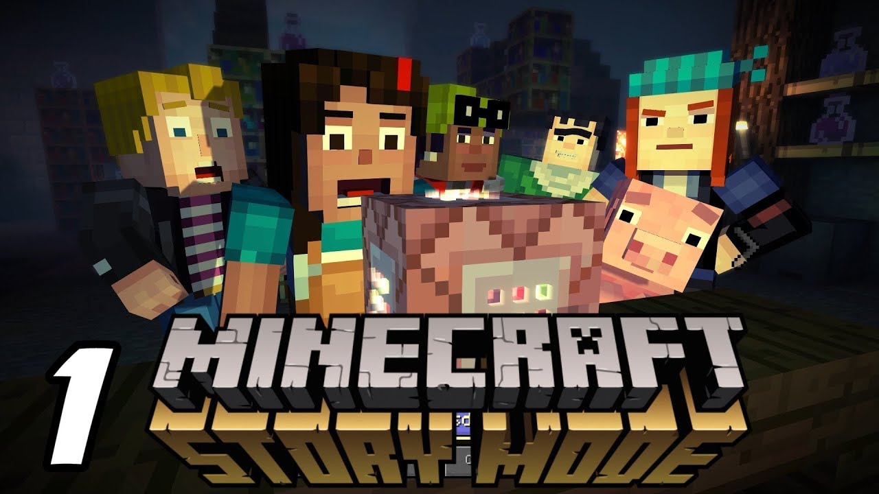 Minecraft: Story Mode [EP1] #1 - Klocek tu , Klocek tam :P | Skajek
