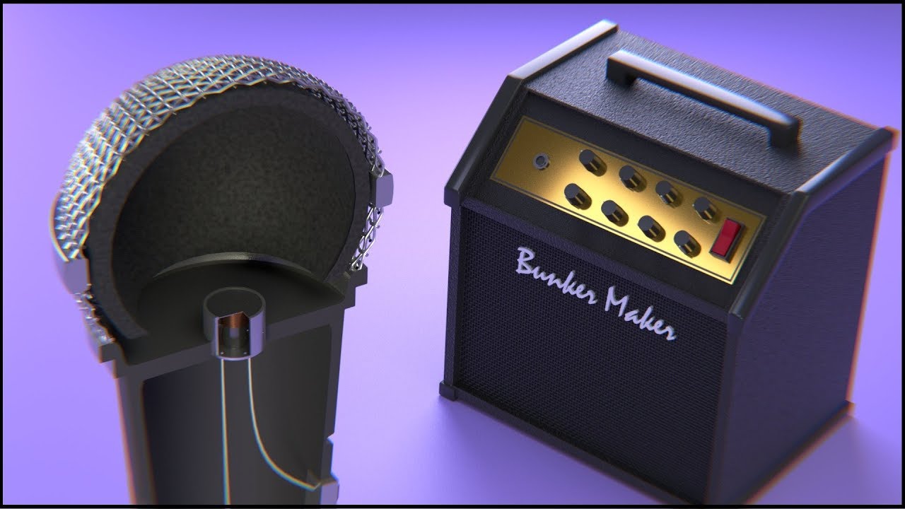 How does a Microphone work ⚡ How do Speakers work ⚡ 3D animation