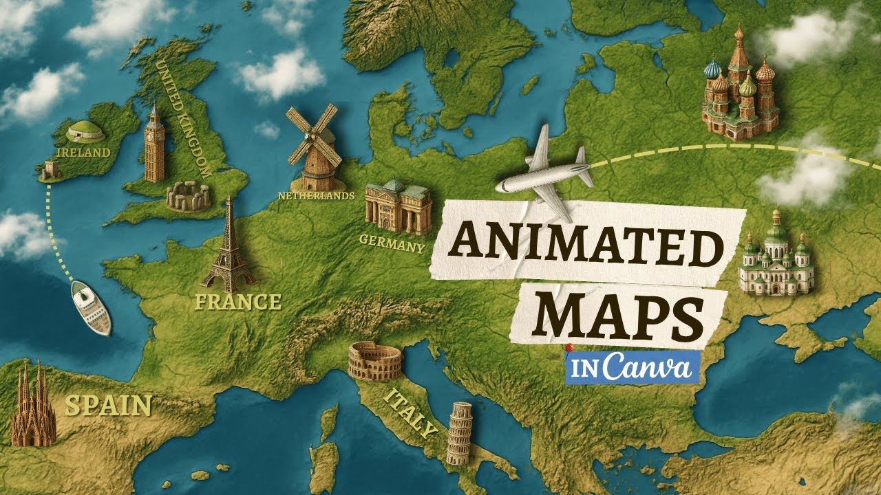 Custom Map Animations in Canva (Full Tutorial)