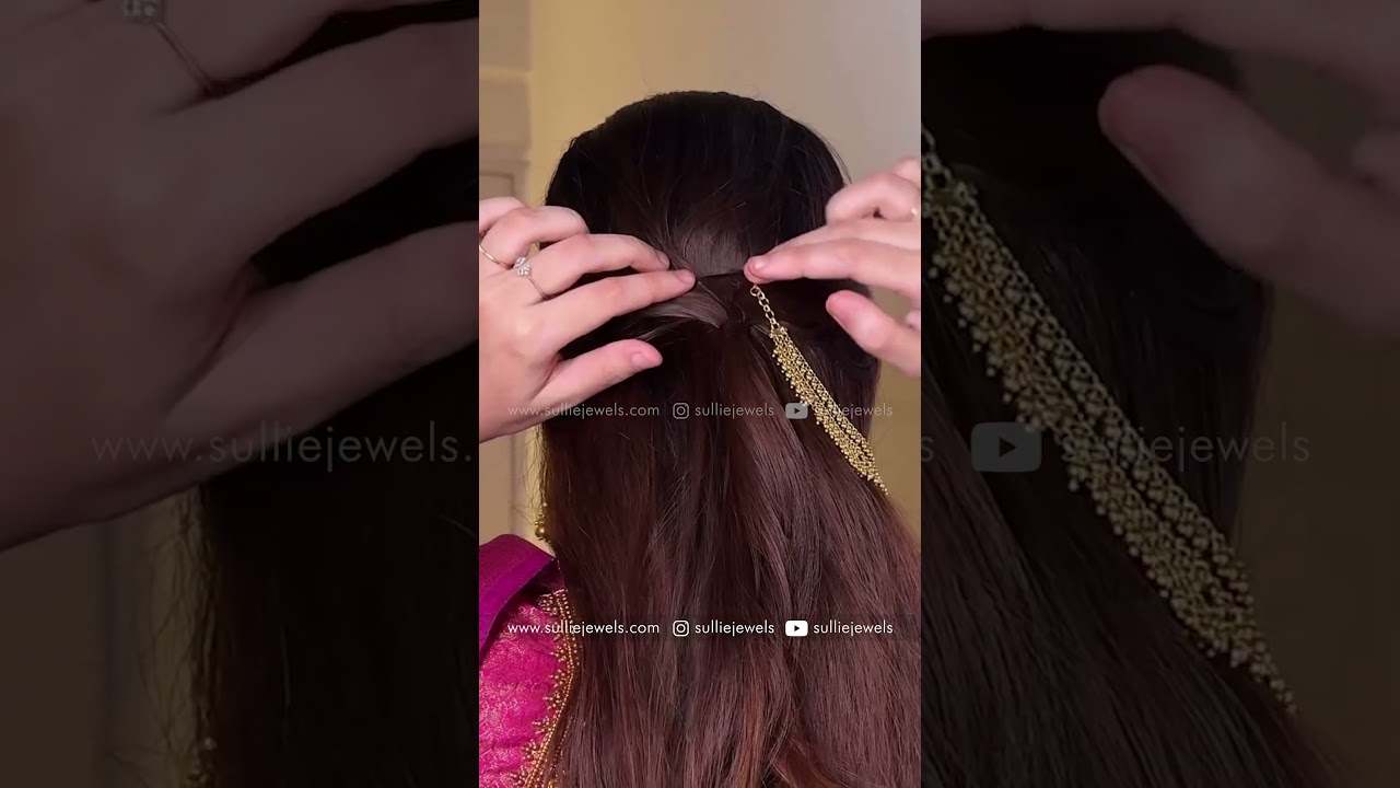 ⭐Premium Three Layer Gold Ear Chain👉Whatsapp Orders : 80957 78479👉www.sulliejewels.com