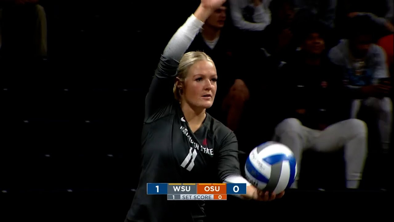 #7 WSU Volleyball: Highlights at Oregon State 9/28/23