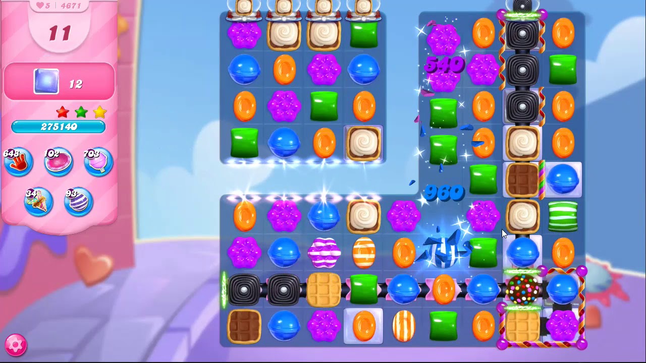 Candy Crush Saga Level 4671 NO BOOSTERS