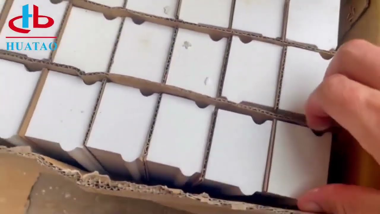 Installing ceramic linings in ball mills--grinding high-quality materials.