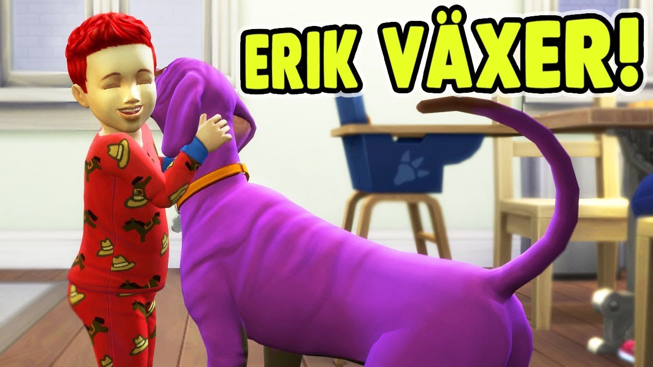 Åldrar Erik till toddler!👦Sims 4 svenska