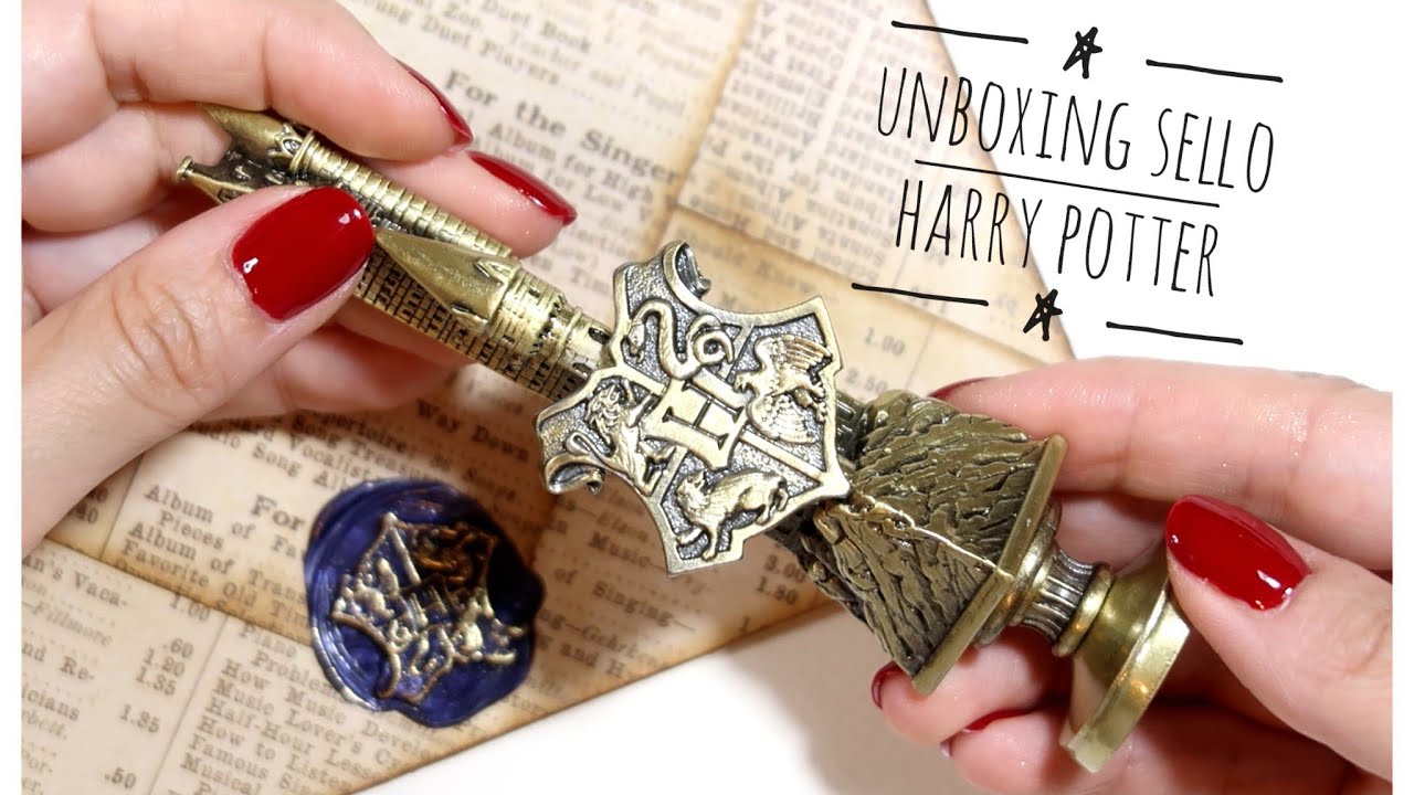 UNBOXING SELLO Y LACRES DE HARRY POTTER (HOGWARTS STAMP AND WAX SEAL)