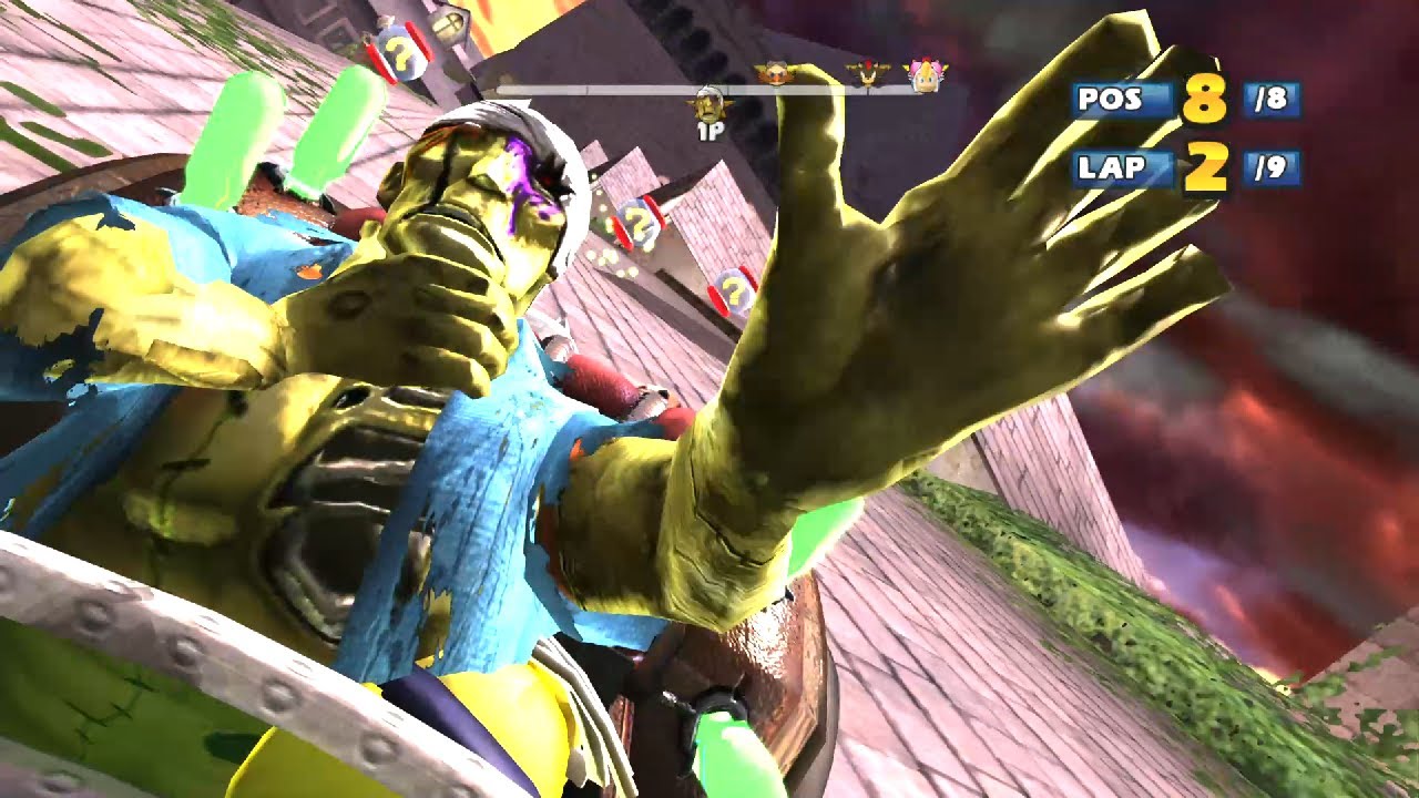 ZOBIO & ZOBIKO Deadly Route 9 Laps Expert (Request) Sonic & Sega All-Stars Racing