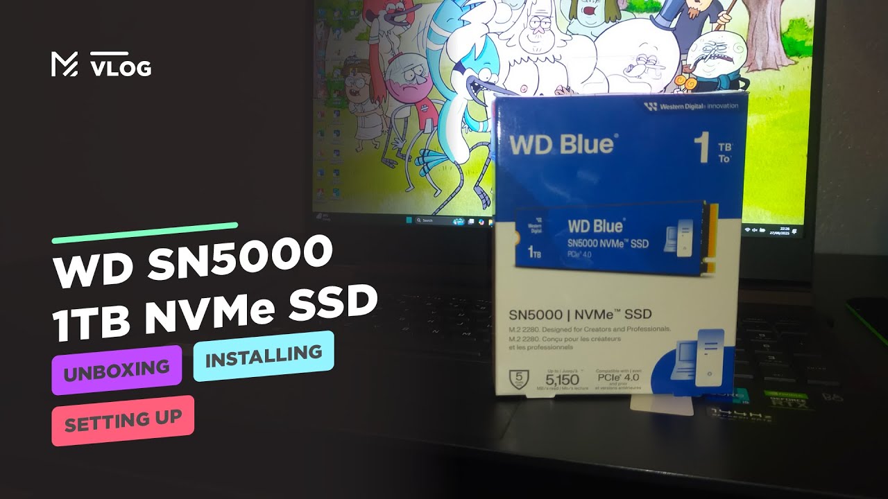 WD SN5000 1TB NVMe SSD Unboxing, Installing & Setting Up