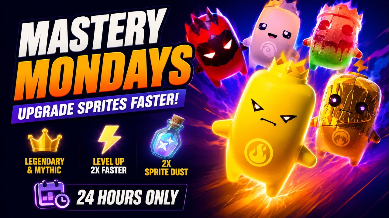 Grinding RARE Sprites is EASY for the Next 48 Hours!! (Mastery Mondays Event)