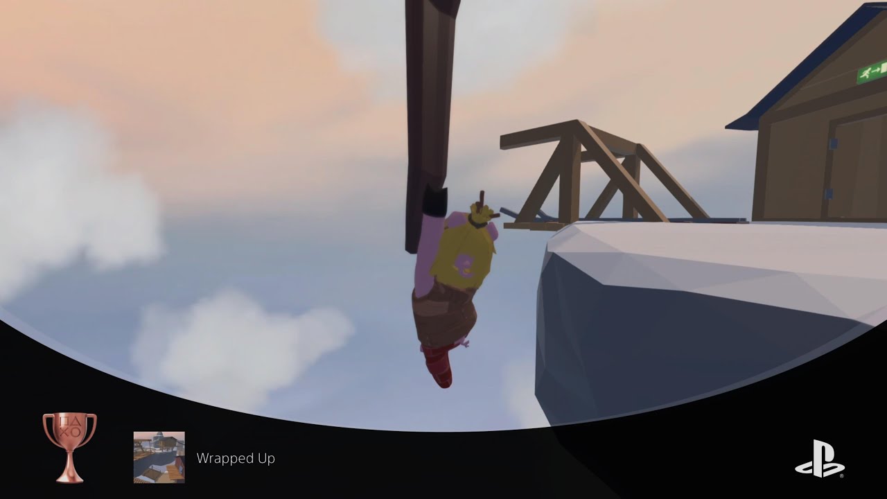 Human Fall Flat , 🏆: Hook, Line and Jumper; Amped! & Wrapped Up / Con saltos y a lo loco ...