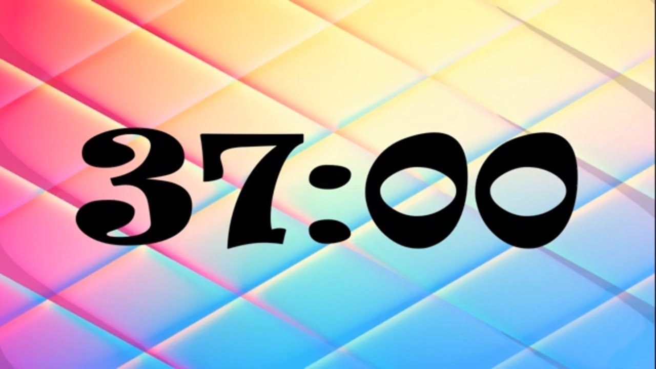 37 Minute Timer | 2220 Second Timer | 37 Minute Countdown with Music