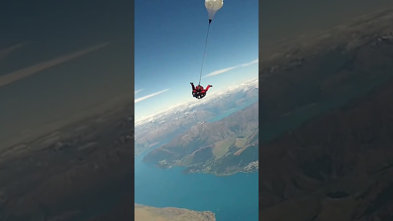 15,000 ft Tandem Skydive over Queenstown New Zealand #newzealand #skydive