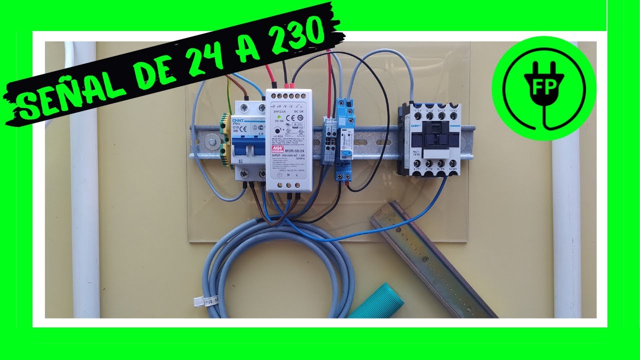 Convertir señal DIGITAL de SENSOR de 24 VDC en continua a SEÑAL ALTERNA  230 VAC ⚡⚡⚡ DC➡️AC