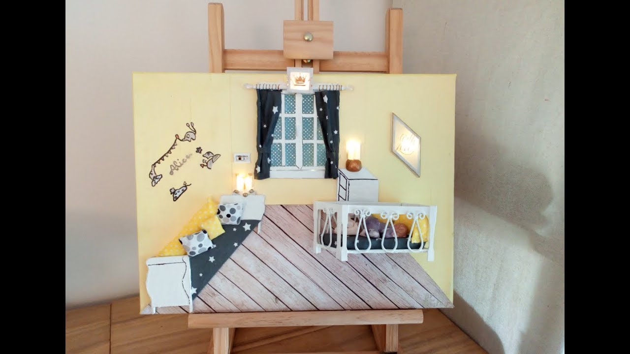 Veilleuse chambre d'enfant: La chambre d'Alice (tuto1)